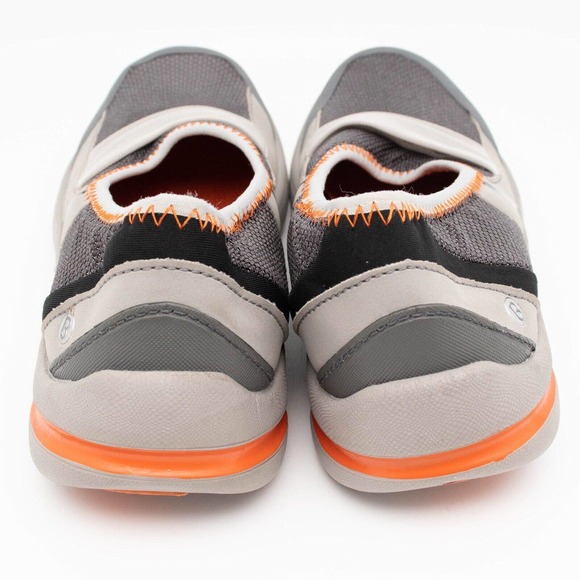 BZees Lullaby Gray Orange Slip On Sneaker Shoes SIZE 6.5 - Picture 4 of 6